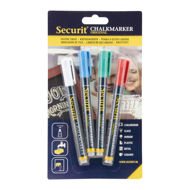 Picture of LIQUID CHALK MARKERS, SMALL NIB, COLOUR, 4-PACK